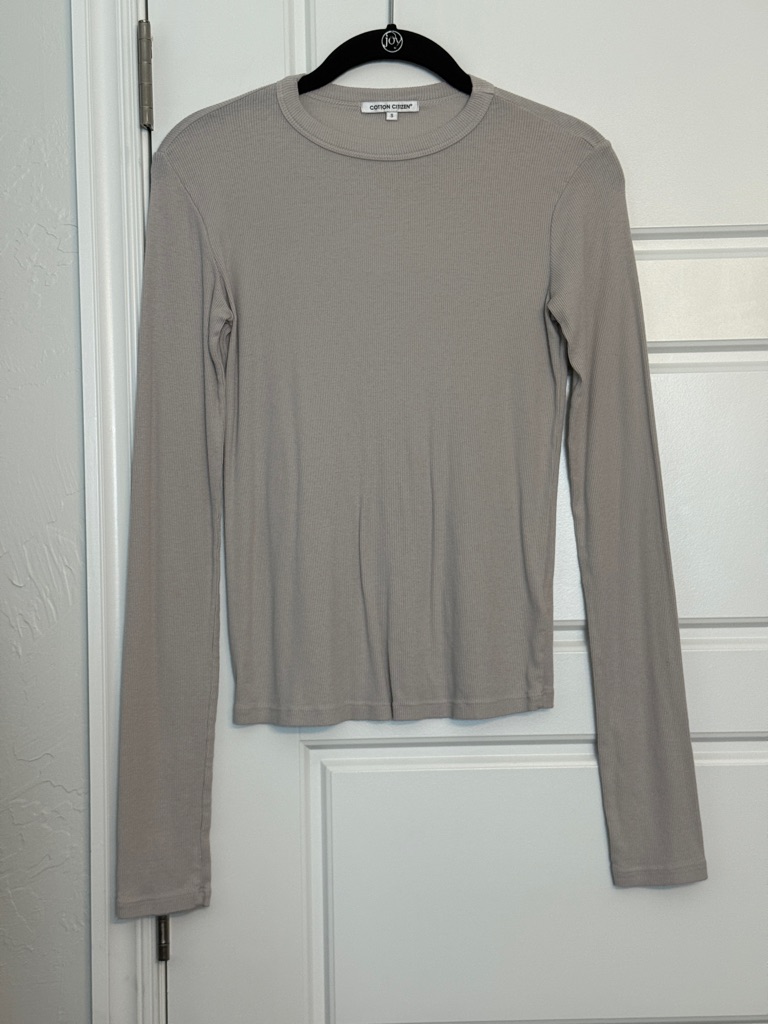 Cotton Citizen Ribbed Long Sleeve Shirt